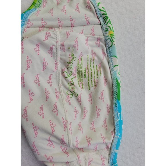 LILLY PULITZER "Keene" Bandeau Convertible Bikini Top Size Small No Straps - Picture 6 of 11